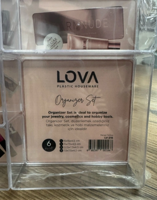 LV. 6Lı Çekmece İçi Organizer Set 6 Parça