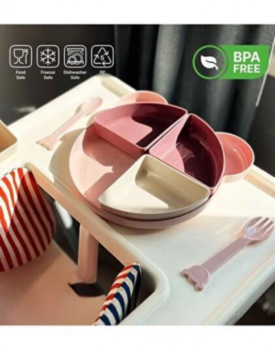 LV. KİTTY Kız Model 4 Bölmeli Mama Seti 7 Parça