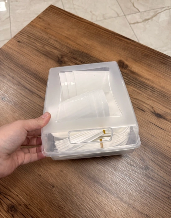 T. 32 Parça Piknik Seti Beyaz Renk Kare