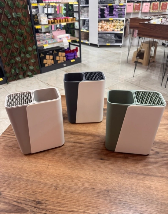 Brns 2 Renkli Sürgülü Dik Kaşıklık Bıçaklık Organizer Düzenleyici