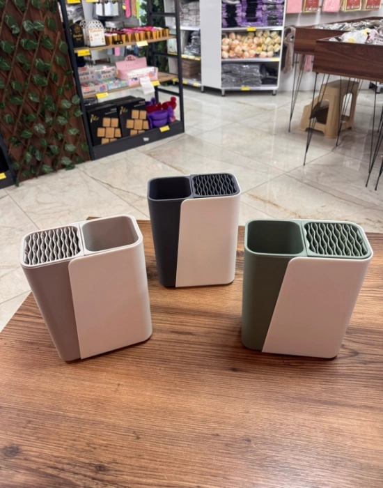 Brns 2 Renkli Sürgülü Dik Kaşıklık Bıçaklık Organizer Düzenleyici