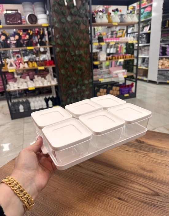 Brns 6Lı Kahvaltı Seti Tepsili Renkli