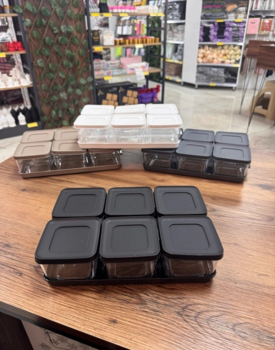 Brns 6Lı Kahvaltı Seti Tepsili Renkli