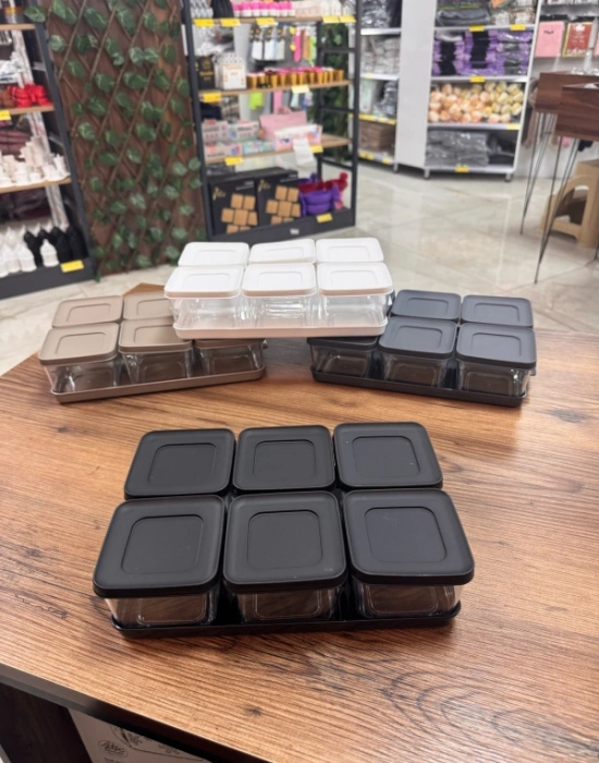 Brns 6Lı Kahvaltı Seti Tepsili Renkli