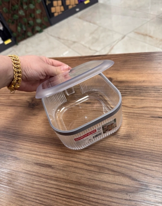 Brns  1.1 Litre Kulplu Baharatlık Veya Takı Organizer Herborn Storage Organizer Gümüş