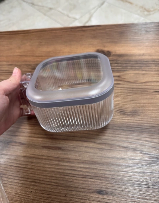 Brns  1.1 Litre Kulplu Baharatlık Veya Takı Organizer Herborn Storage Organizer Gümüş