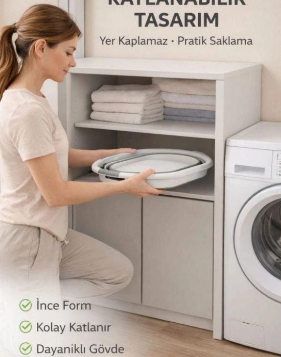 Brns Katlanır Büyük Sepet 38 Litre