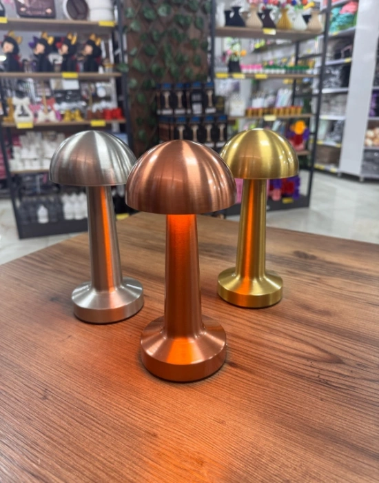 Ç. Bakır Rose Gold Mantar Lamba Gece Lambası