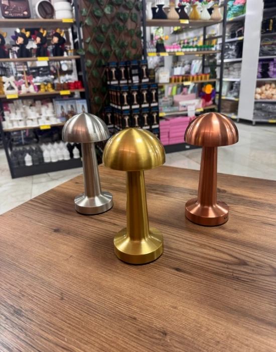 Ç. Bakır Rose Gold Mantar Lamba Gece Lambası