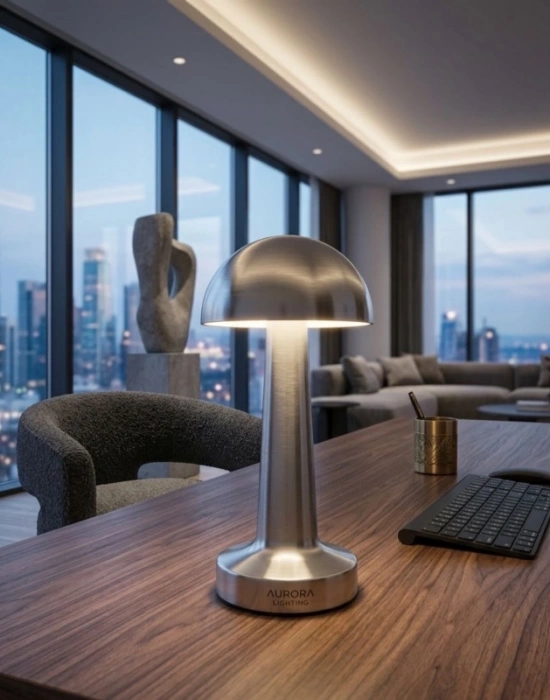 Ç. Gümüş Mantar Lamba Gece Lambası