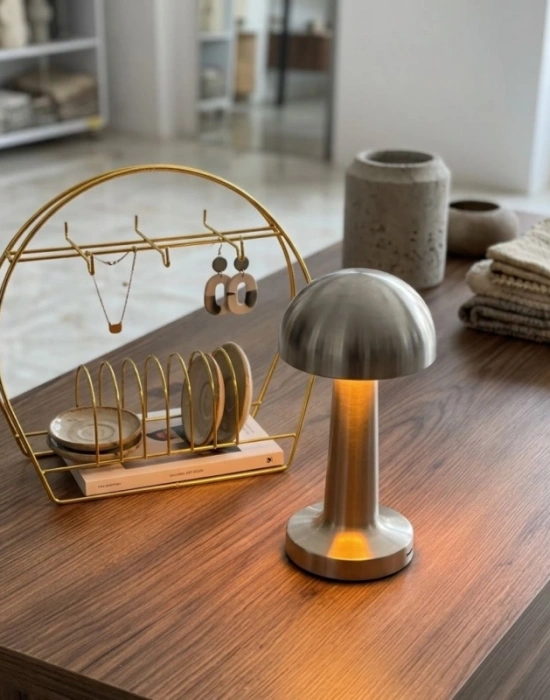 Ç. Gold Mantar Lamba Gece Lambası