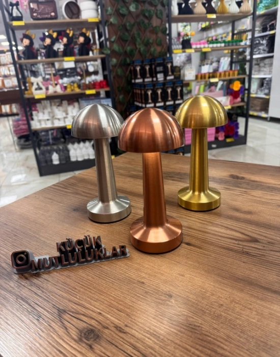 Ç. Gold Mantar Lamba Gece Lambası
