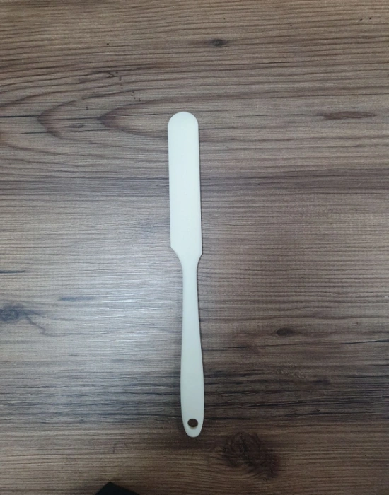 Silikon İnce Spatula Pasta Spatulası Krem