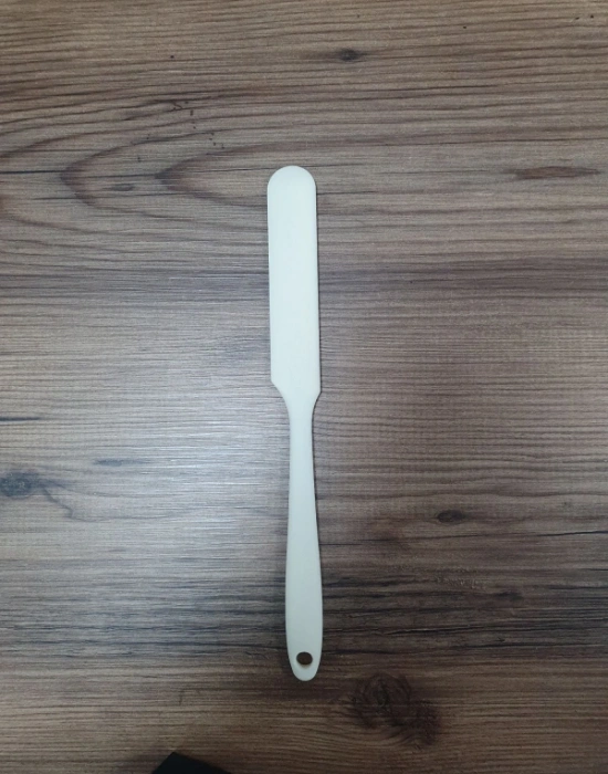 Silikon İnce Spatula Pasta Spatulası Krem