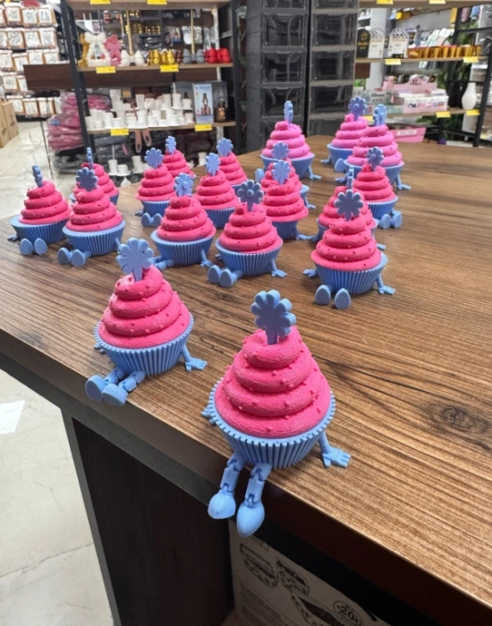 Cupcake Model 6cm Sevimli Mini Kahve Köşesi Obje Biblo