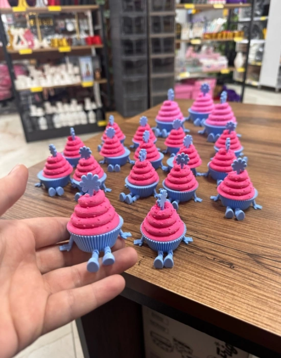 Cupcake Model 6cm Sevimli Mini Kahve Köşesi Obje Biblo
