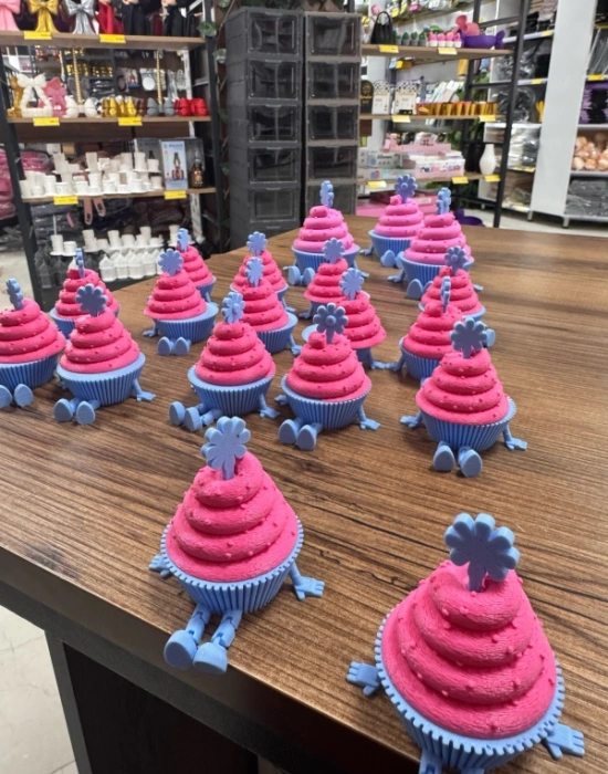 Cupcake Model 6cm Sevimli Mini Kahve Köşesi Obje Biblo