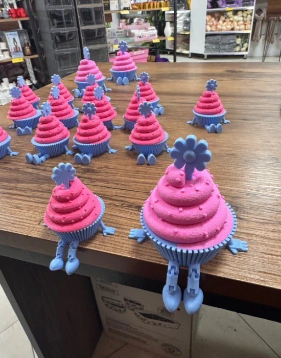 Cupcake Model 6cm Sevimli Mini Kahve Köşesi Obje Biblo