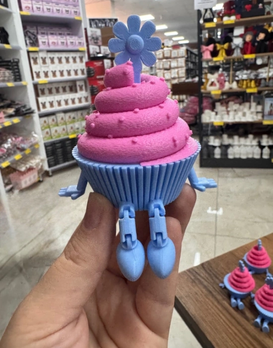 Cupcake Model 9cm Sevimli Mini Kahve Köşesi Obje Biblo