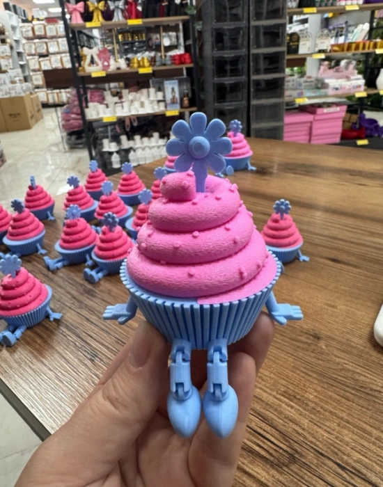 Cupcake Model 9cm Sevimli Mini Kahve Köşesi Obje Biblo