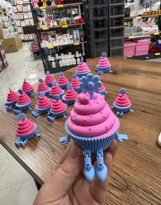 Cupcake Model 9cm Sevimli Mini Kahve Köşesi Obje Biblo