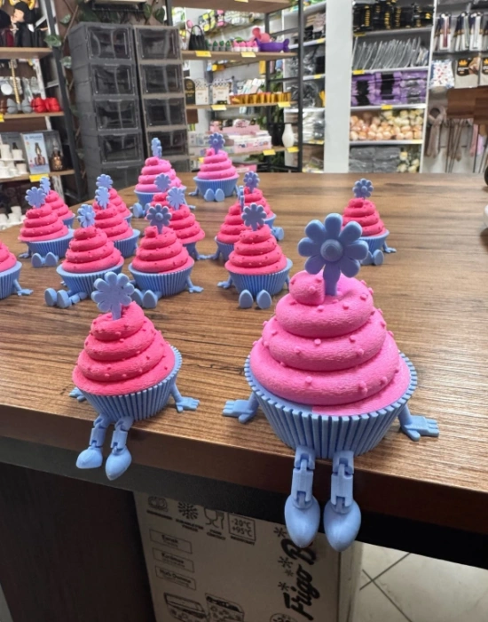Cupcake Model 9cm Sevimli Mini Kahve Köşesi Obje Biblo
