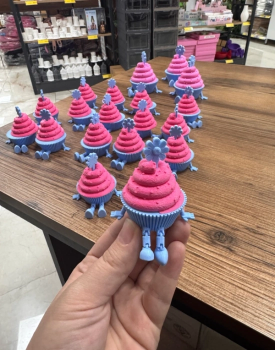 Cupcake Model 9cm Sevimli Mini Kahve Köşesi Obje Biblo