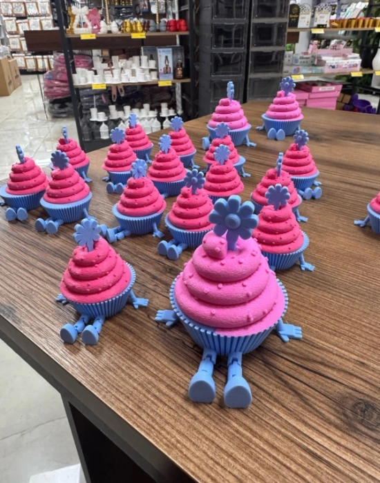 Cupcake Model 9cm Sevimli Mini Kahve Köşesi Obje Biblo