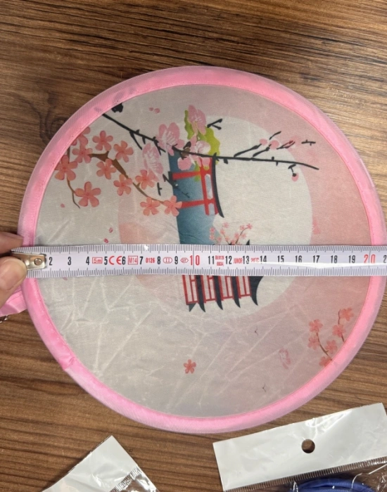 Kılıfsız Katlanır Kore Yelpazesi Stokta 21 CM
