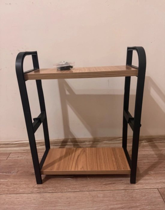 2 Katlı Dekoratif Mutfak Banyo Rafı Karma Renk