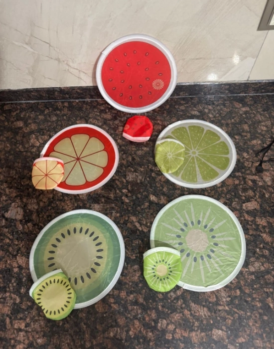 Meyve Modelli Kore Yelpaze 20 CM Düz Kılıflı