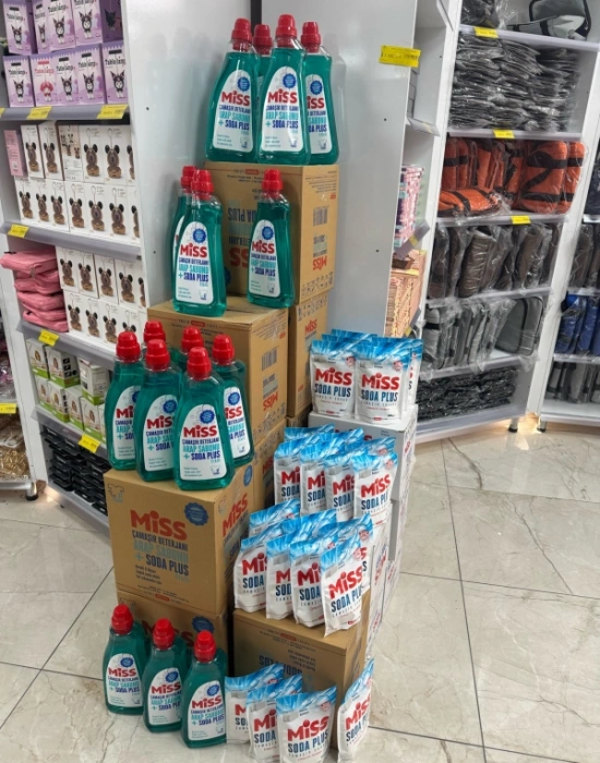 Miss Çamaşır Deterjanı Arap Sabunu Soda Plus Mavi Güç 1.500ml