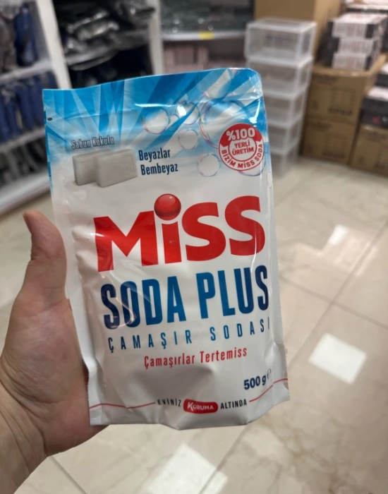 Miss Çamaşır Sodası Toz 500g Beyaz Sabun Kokusu