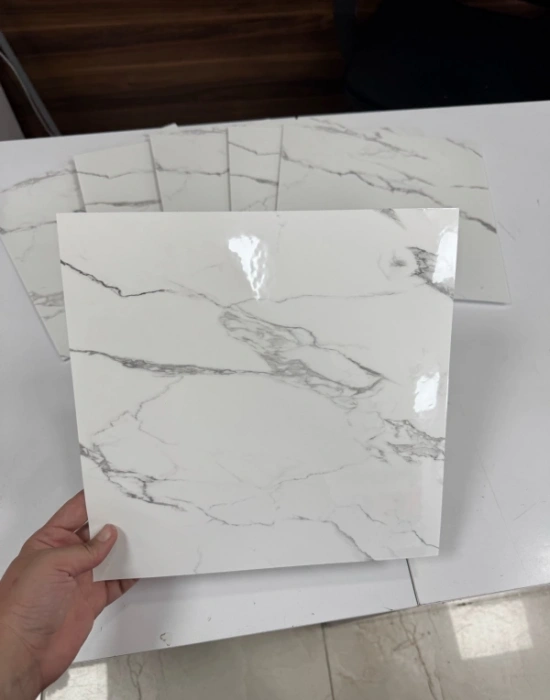 CT. 6 Adet Yapışkanlı Beyaz Mermer Desenli Sticker 30x30 cm
