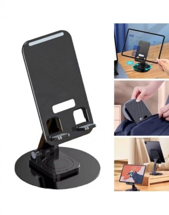 CT. Katlanabilir Telefon Tutucu Stand Yuvarlak Tabanlı