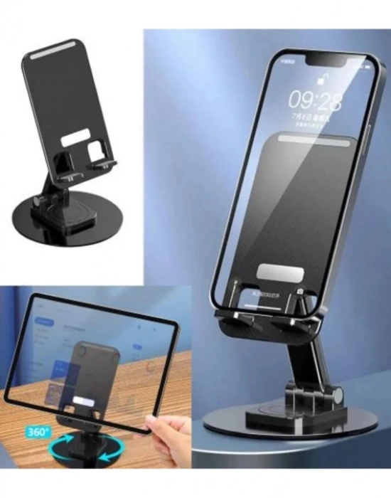 CT. Katlanabilir Telefon Tutucu Stand Yuvarlak Tabanlı
