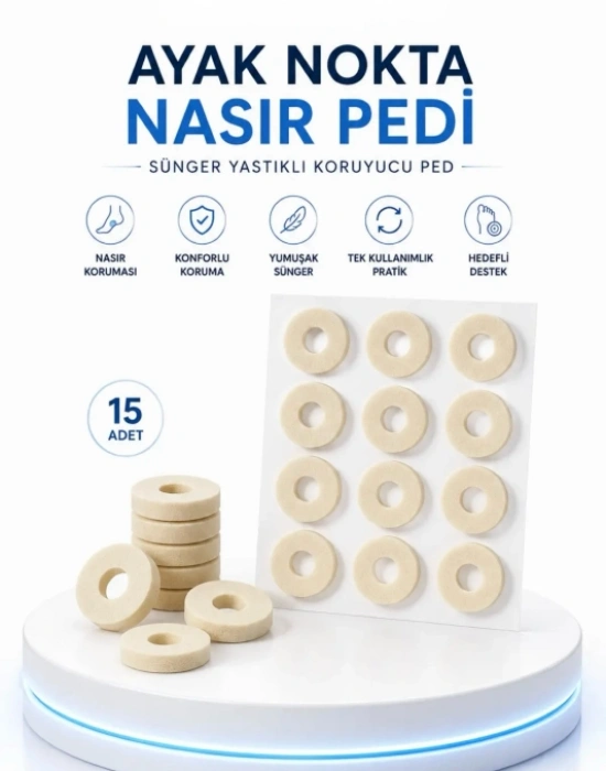 CT. Ayak Nokta Pedi Sünger Yastık 15 li