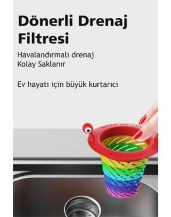 CT. Renkli 6 Kademeli Lavabo Süzgeci