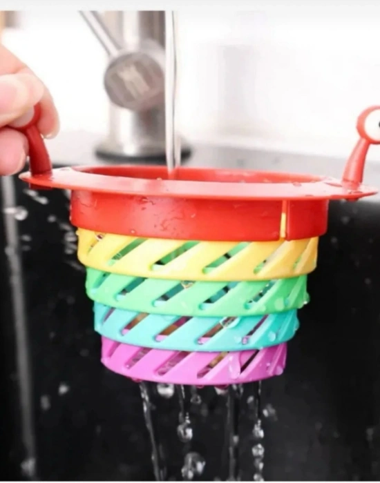 CT. Renkli 6 Kademeli Lavabo Süzgeci