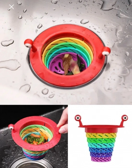 CT. Renkli 6 Kademeli Lavabo Süzgeci