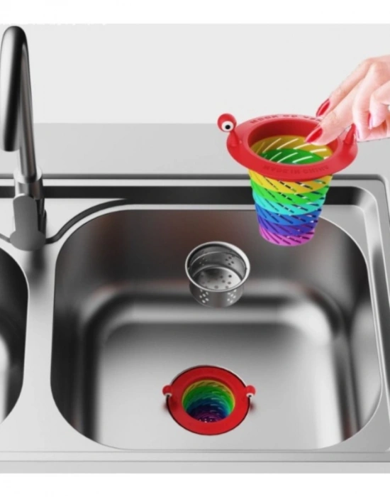 CT. Renkli 6 Kademeli Lavabo Süzgeci