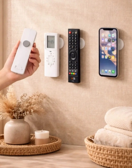 CT. Mıknatıslı Çok Amaçlı Kumanda Telefon Tutucu 2 Adet