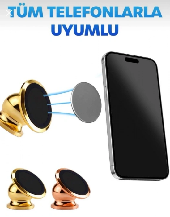 CT. Metal Telefon Tutucu Torpidoya Yapışan Mıknatıslı