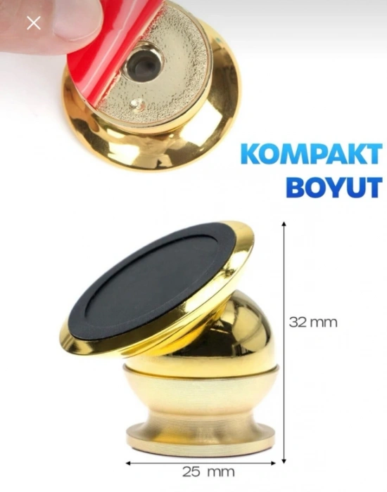 CT. Metal Telefon Tutucu Torpidoya Yapışan Mıknatıslı