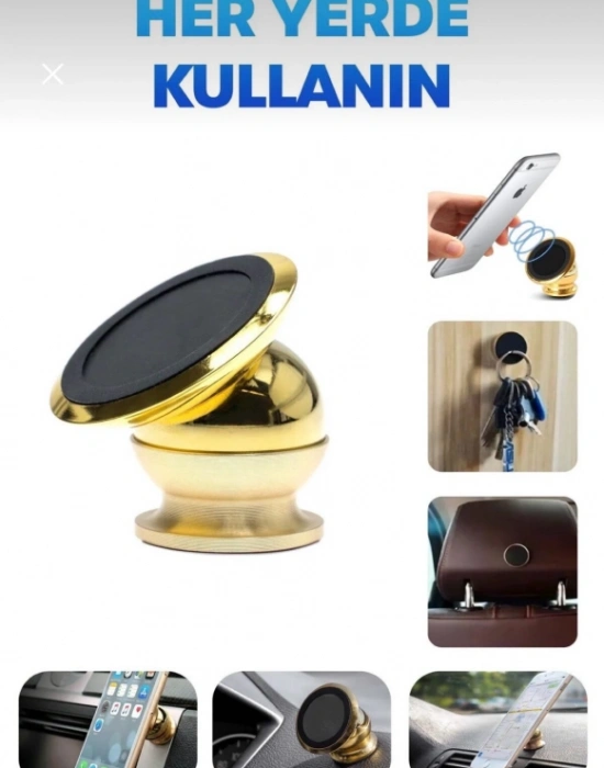 CT. Metal Telefon Tutucu Torpidoya Yapışan Mıknatıslı