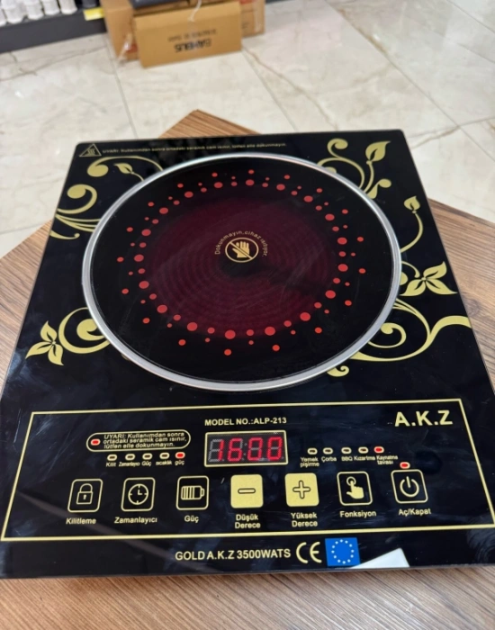 Akıllı Lazer Ocak Her Çeşit Tencereye Uyumlu 3500W