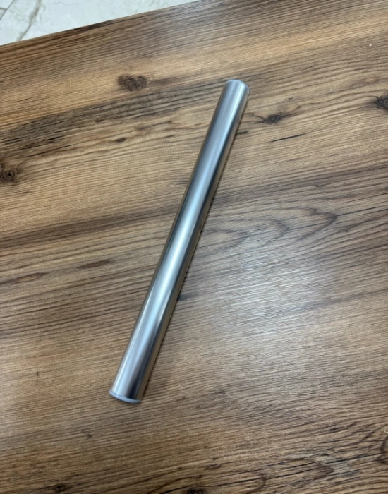 Alüminyum Oklava Profesyonel Hamur Açma Oklavası 40 Cm Bazlama Oklavası