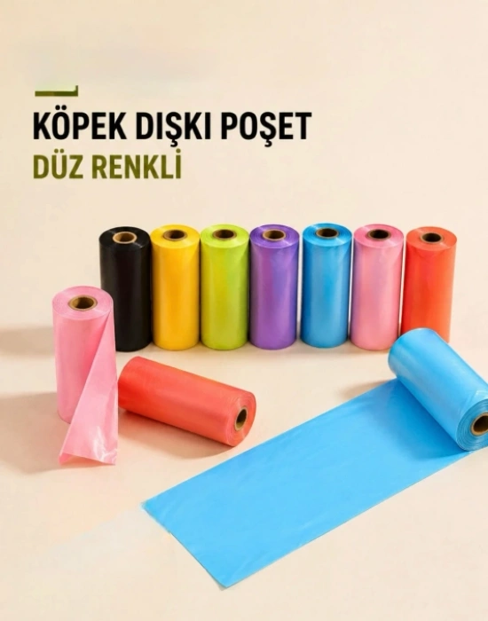 CT. 12li Bebek Bez Veya Köpek Dışkı Poşeti Düz Renkli Set Çok Amaçlı Mini Poşet