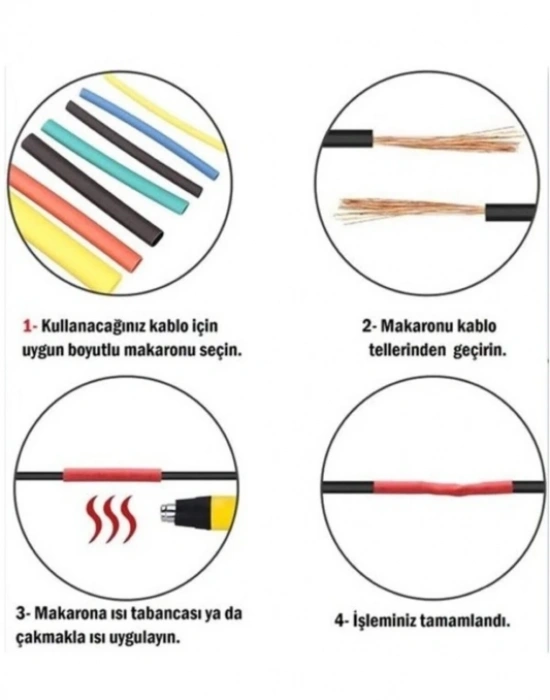 CT. KABLO KORUYUCU MAKARON SETİ 560 PARÇA KUTULU