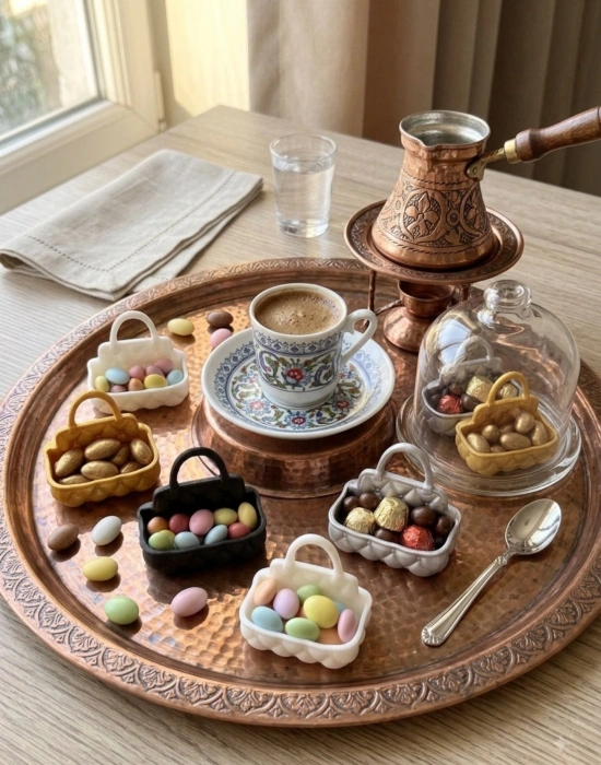 Km Group Mini Yarım Çanta Model Şekerlik Lokumluk 6 cm
